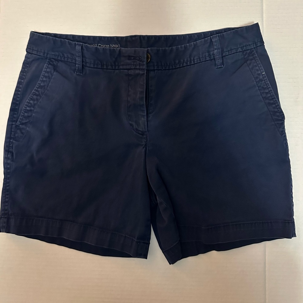 Talbots Girlfriend Chino Shorts 8P Navy Petite
